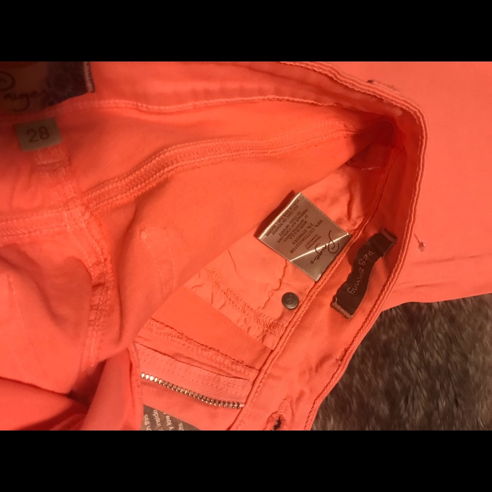 ❗️(50% off)❗️Paige skinny salmon jeans - Picture 5 of 6